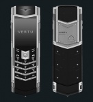 Vertu Signature S Design Deco Нержавеющая сталь, черные бриллианты  