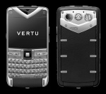 Vertu Constellation Quest Матовая сталь, чёрная кожа