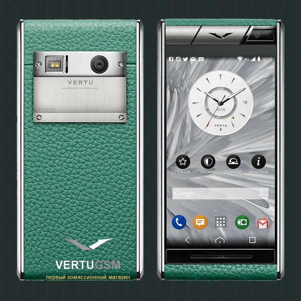 Vertu Aster Teal Calf роскошный смартфонVertu Aster Teal Calf роскошный смартфон